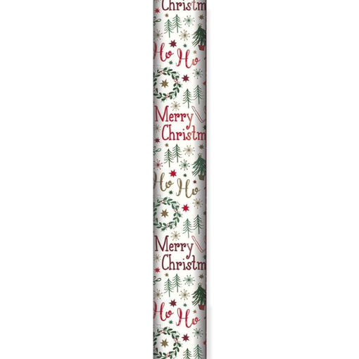 Picture of 7M WRAPPING PAPER ROLL HO HO HO WREATH
